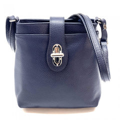 Alive With Style 'Micol' Italian Leather Shoulder/Cross Body Bag in Light Blue-Navy-Red-Cream-Yellow-Bacl-Jade-Green-Grey-Blue-Pink-Olive