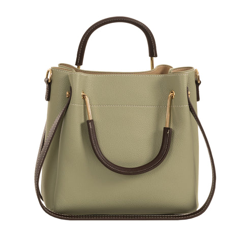 Alive With Style 'Juliet' Handbag/Shoulder Bag/Cross Body Bag by Sassy Duck in Black-Cream-Light Green