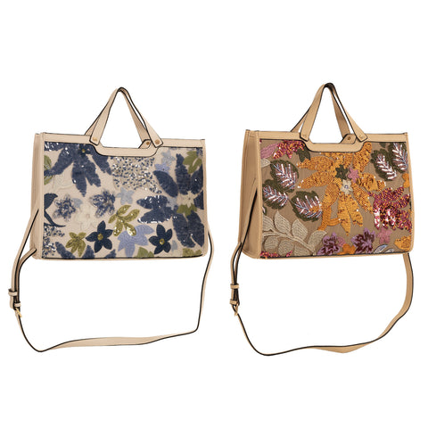 Alive With Style 'Jewel' Handbag/Shoulder Bag/Tote by Sassy Duck in Rust-Blue