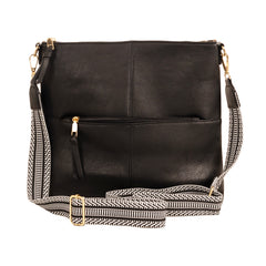 Alive With Style 'Robyn' Shoulder/Cross Body Bag in Blue-Black-White