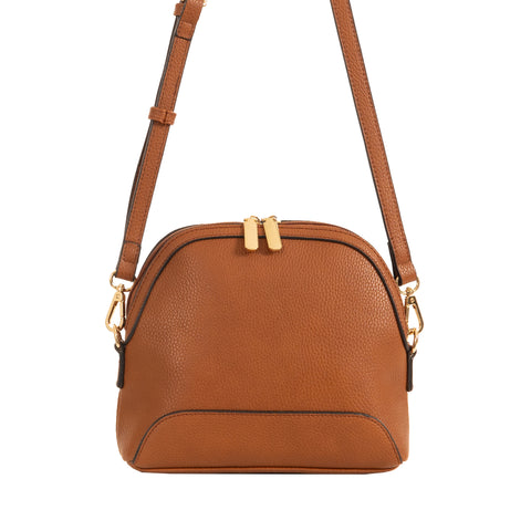 Alive With Style 'Cleo' Shoulder/Cross Body Bag by Sassy Duck in Tuscan Tan-Pearl