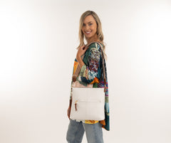 Alive With Style 'Robyn' Shoulder/Cross Body Bag in Blue-Black-White