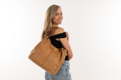 Alive With Style 'Margot' Shoulder/Cross Body Bag in Latte-Black-SkyBlue-Fawn