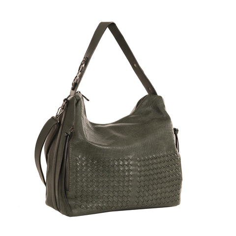 Alive With Style 'Evie' Shoulder Bag by Sassy Duck  in Olive-Cream