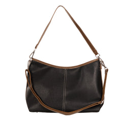 Alive With Style 'Cyra' Shoulder/Cross Body Bag by Sassy Duck in Black-Tan