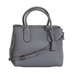 Alive With Style 'Milan' Leather Handbag/Shoulder Bag by Sassy Duck in Black-Blue-Taupe-Blue