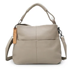 Alive With Style 'Betty' Leather Shoulder/Cross Body Bag in Beige-Tan-Black-Grey-Green