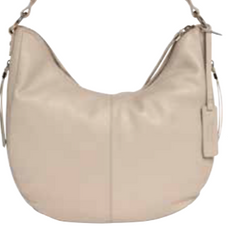 Alive With Style 'Popsy' Leather Shoulder Bag by Modapelle in Ivory-Sage