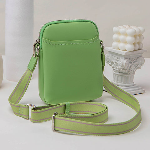 Alive With Style 'Petra' Shoulder/Cross Body Bag by Sassy Duck in Light Green-Green-Black